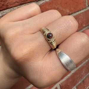 Black opal natural gemstone 925 silver ring set